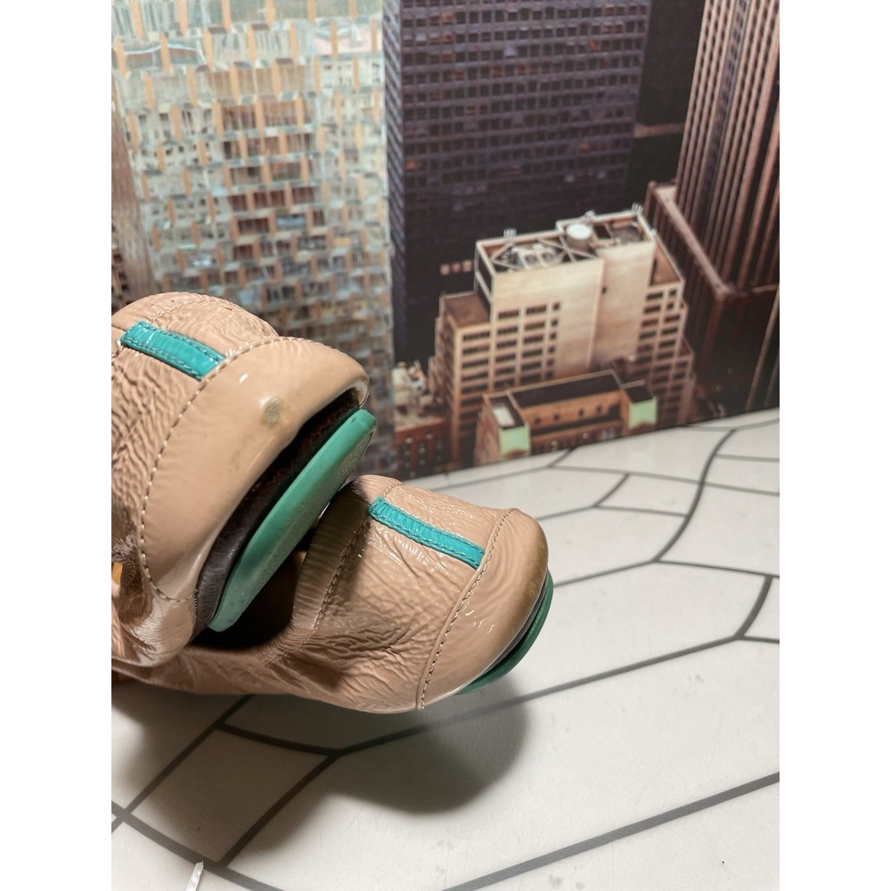 TIEKS BY GAVRIELI WOMEN'S PINK PATENT LEATHER FLAT BALLERINA SHOES SIZE 9 - Picture 7 of 11